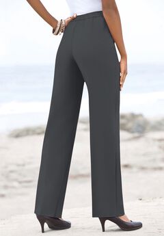 Plus Size Classic Bend Over® Structured Straight Leg Pull-On Pant