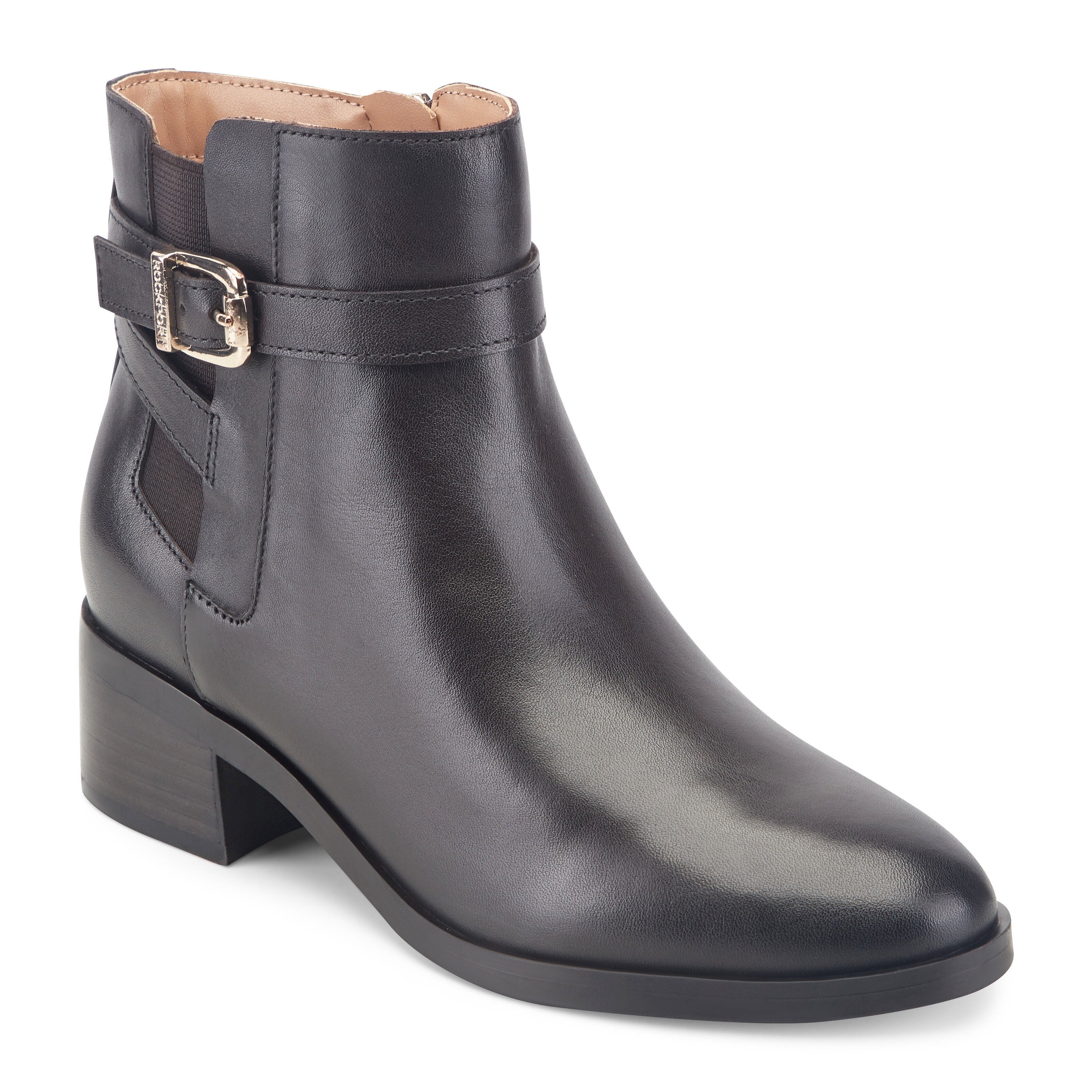 Teegan Dress Plain Toe Side Gore Booties