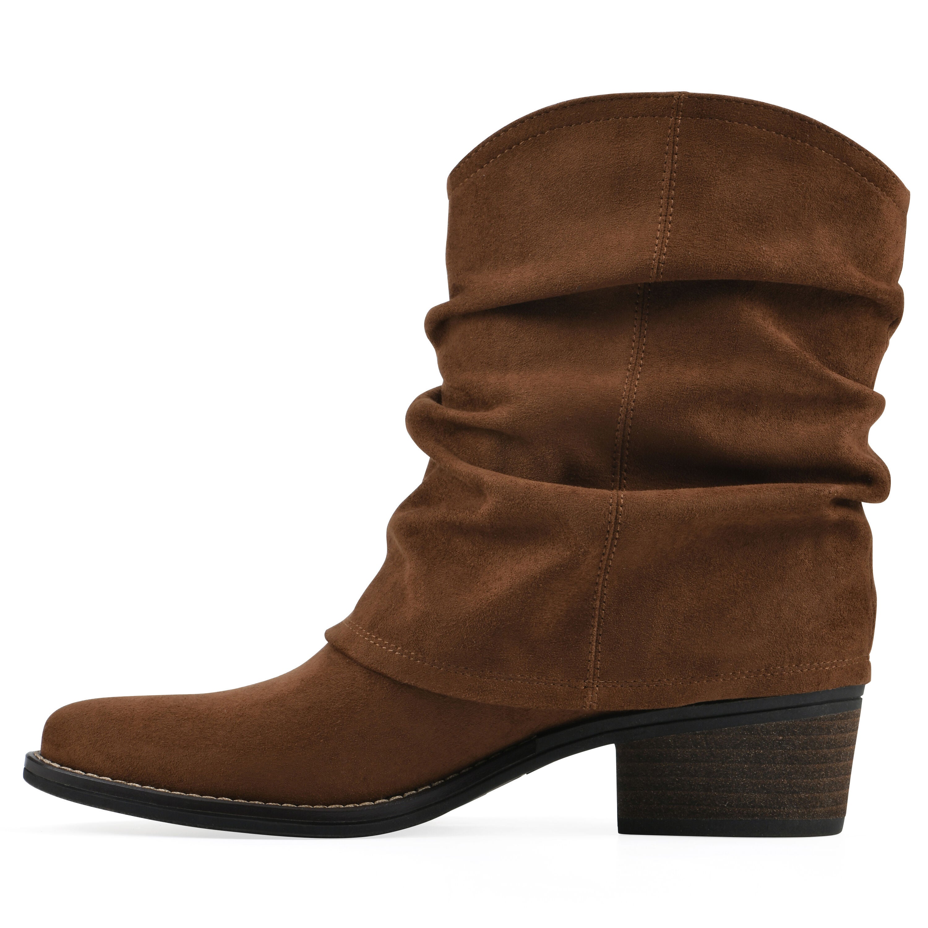 Alden Mid Calf Western Bootie, HAZELNUT FABRIC, alternate image number 3