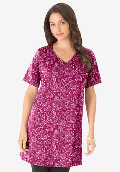 Short-Sleeve V Neck Ultimate Tunic