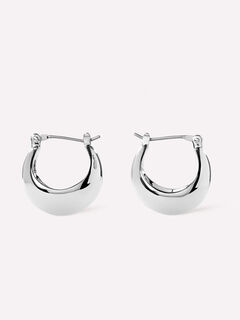 Abby Silver Hoop Earrings