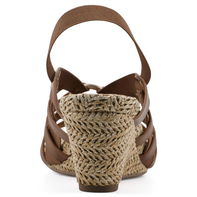 Ataps Wedge Sandal, DARK TAN SMOOTH, on-hover image number 1