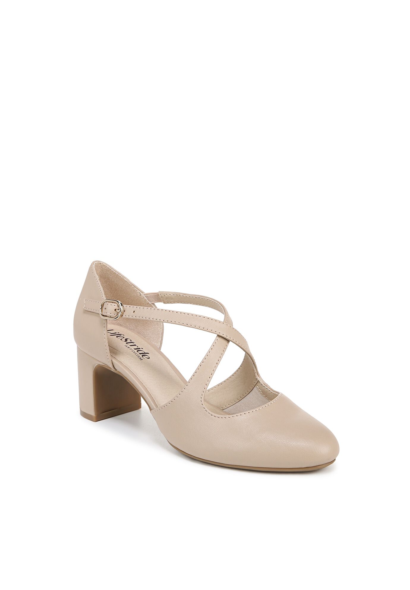 Tracy Pump, TAUPE FAUX LEATHER, hi-res image number 0