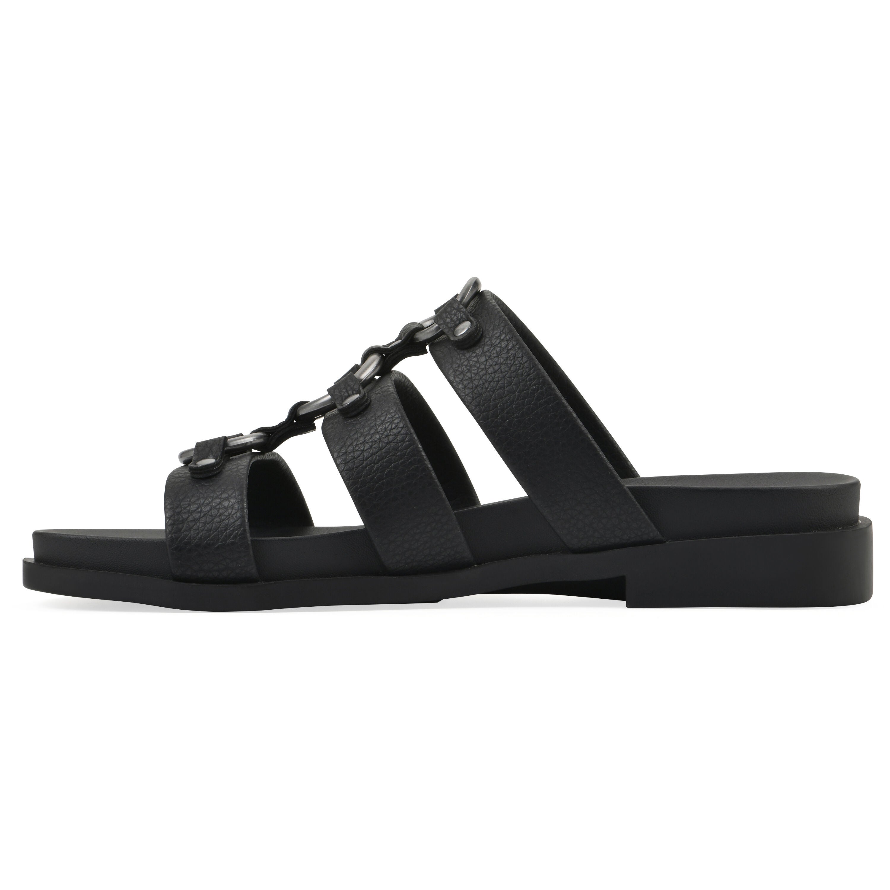Koala Slip On Sandal, BLACK SMOOTH, alternate image number 3