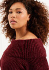Chenille Off-The-Shoulder Sweater, , alternate image number null