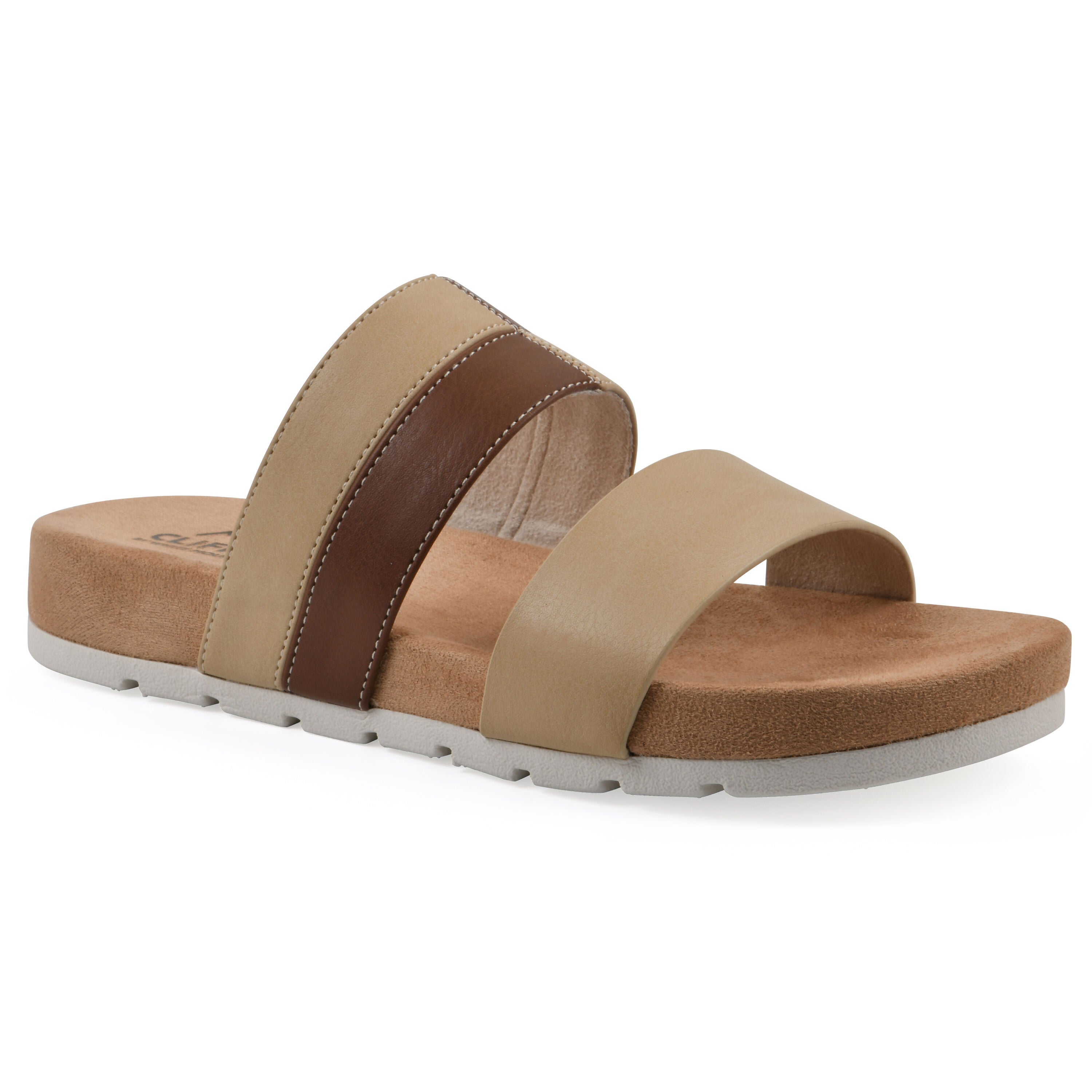 Tammy Slide Sandal, NATURAL SMOOTH, hi-res image number 0