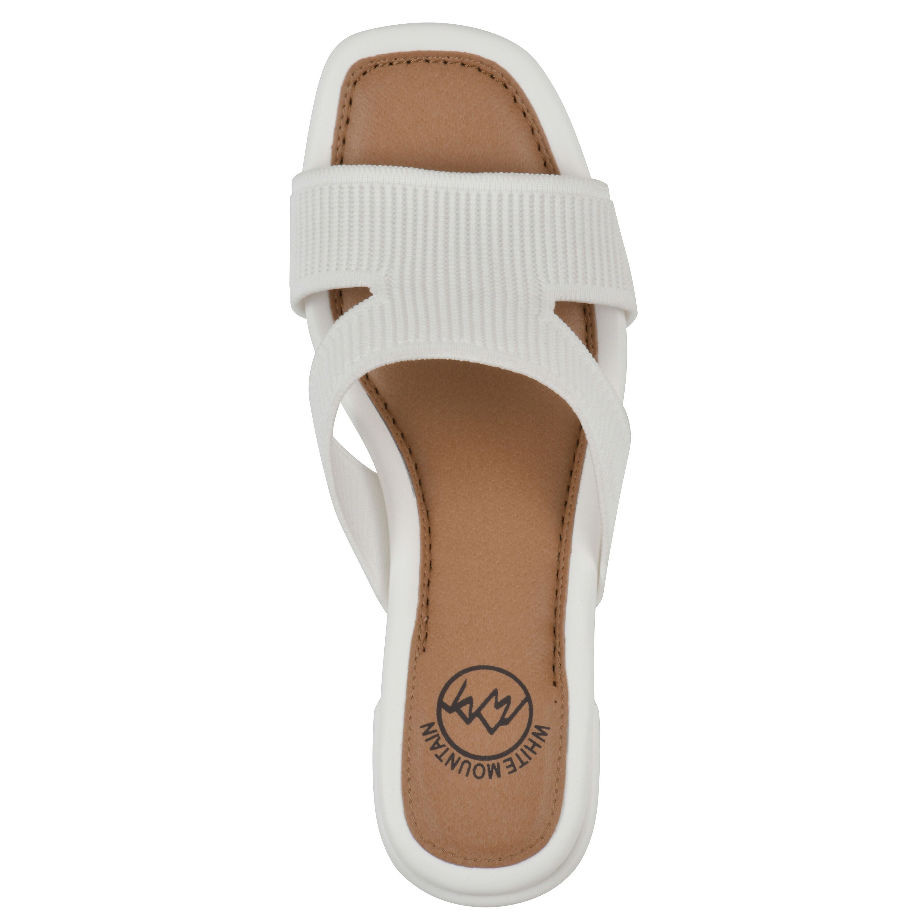 Milled Heeled Sandal, WHITE FABRIC, alternate image number 4