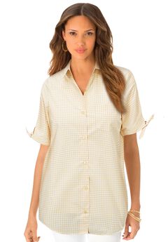Plus Size Button Shirts