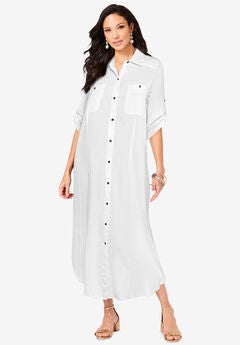 Collared Button Front Dress