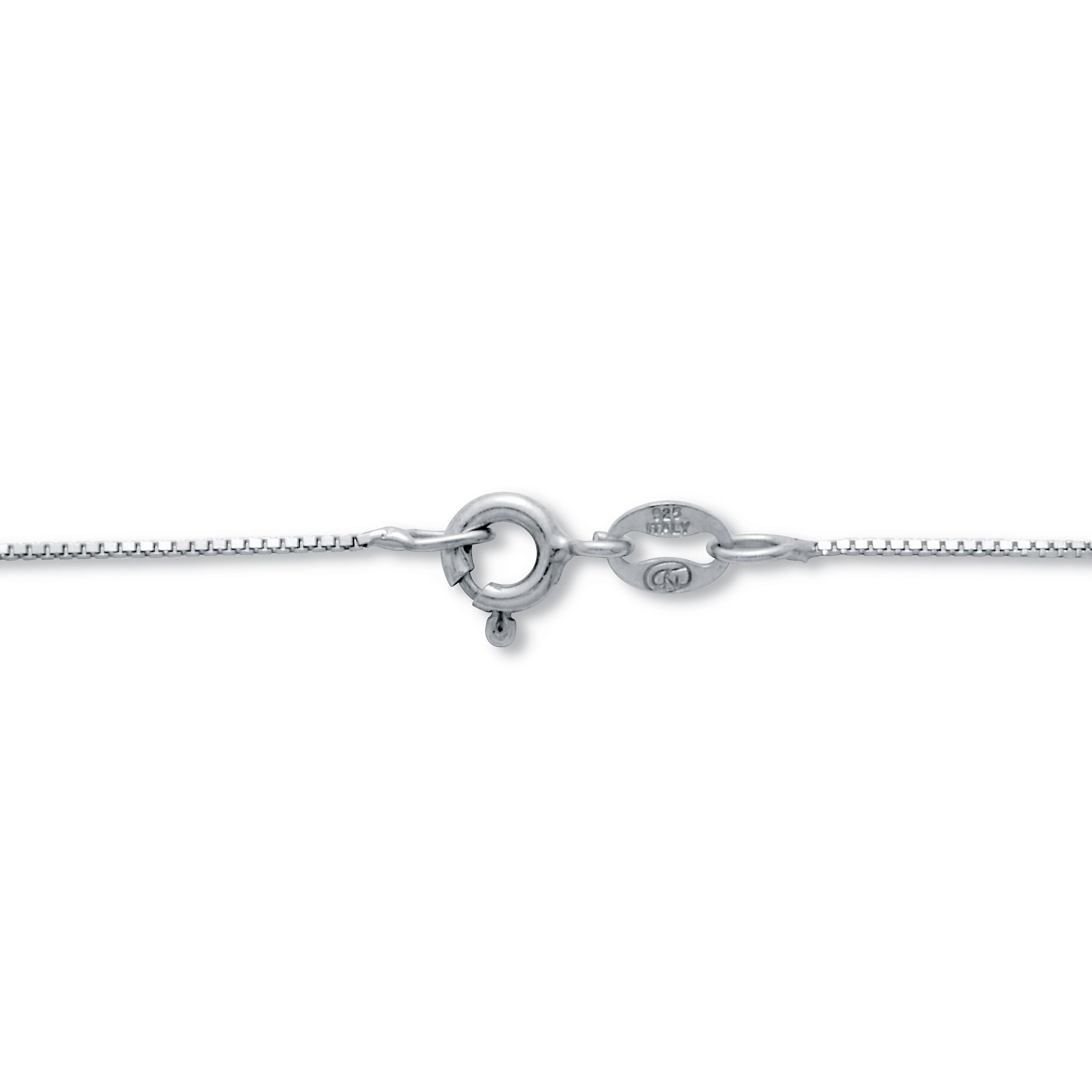 .14 TCW Diamond Sterling Silver Circle Necklace 18 Inches, WHITE, on-hover image number 1