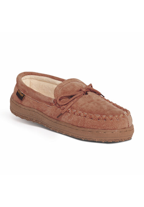 Cloth Moccasin Flats And Slip Ons, CHESTNUT, hi-res image number null