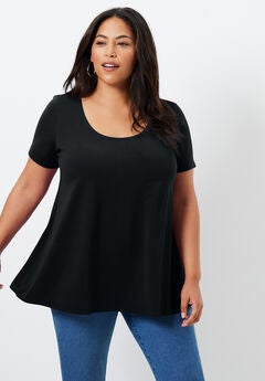 Plus Size Short Sleeve Tops