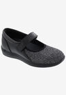 Magnolia Mary Jane Flat, BLACK LUREX STRETCH, hi-res image number null