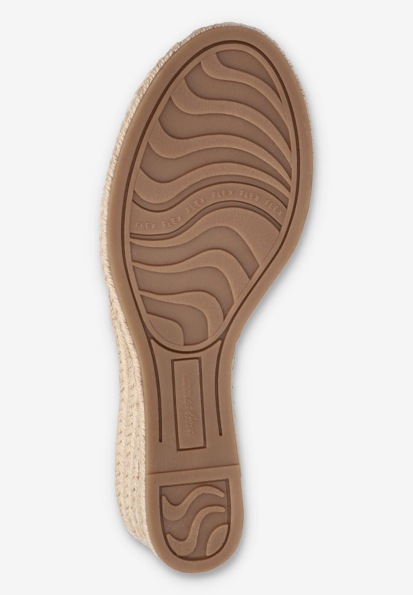 Coast Espadrille Wedge, NAVY LINEN EMBOSSED, alternate image number 5