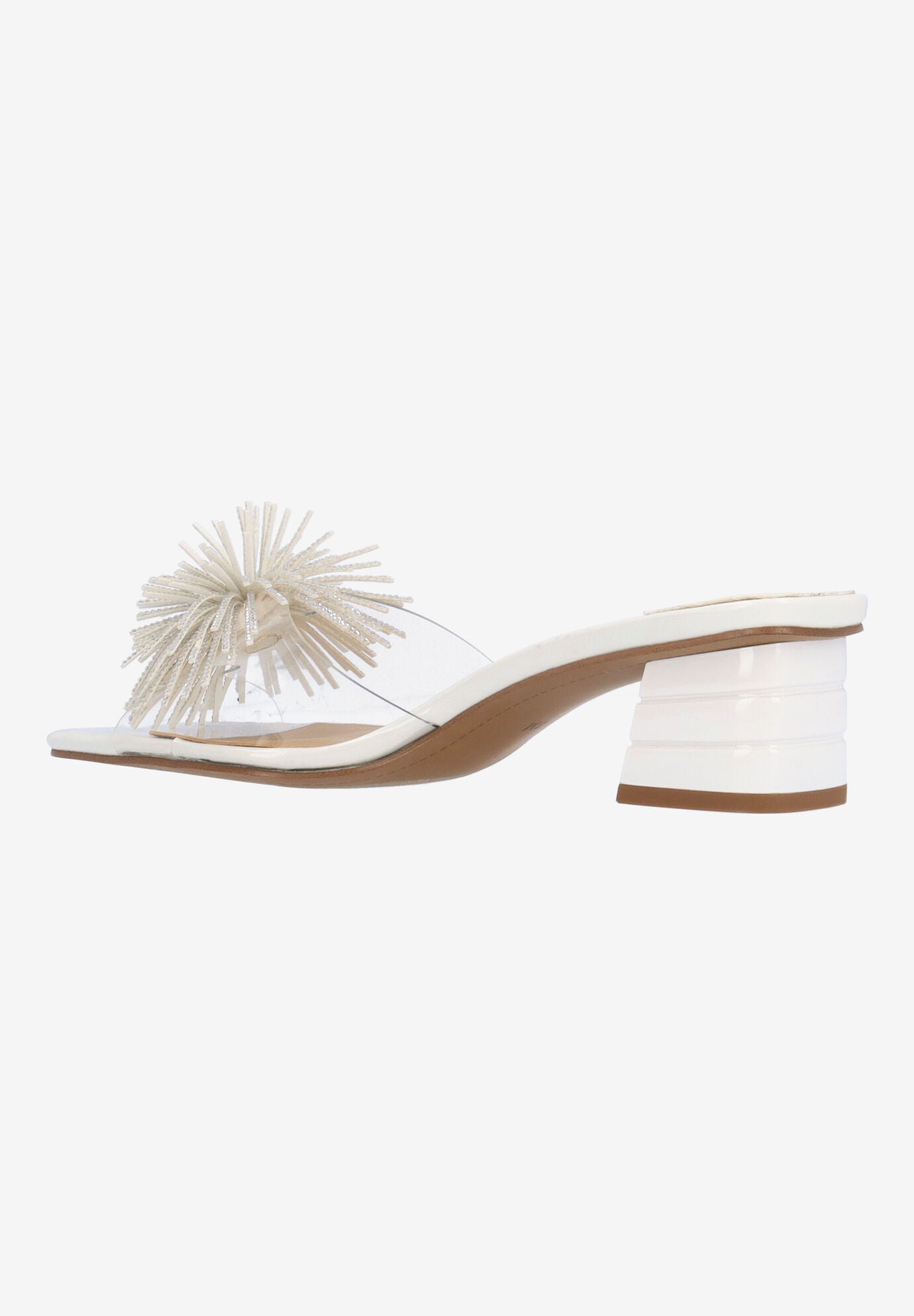 Ozara Slip-On Sandal, CLEAR WHITE, on-hover image number 1