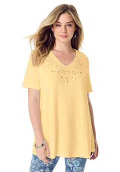 Eyelet Swing Tee