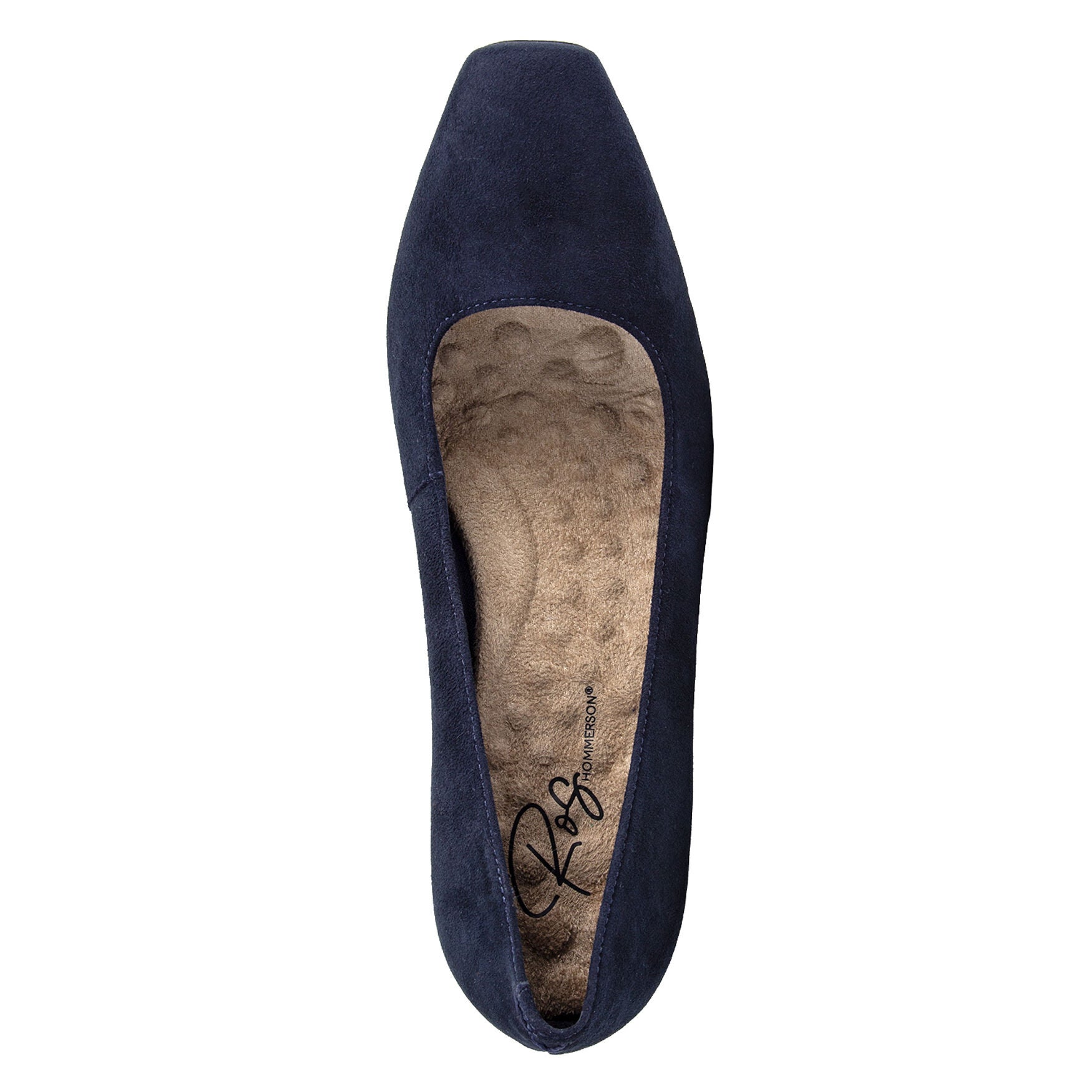 Meredith Square Toe Suede Pump, NAVY SUEDE, alternate image number 5