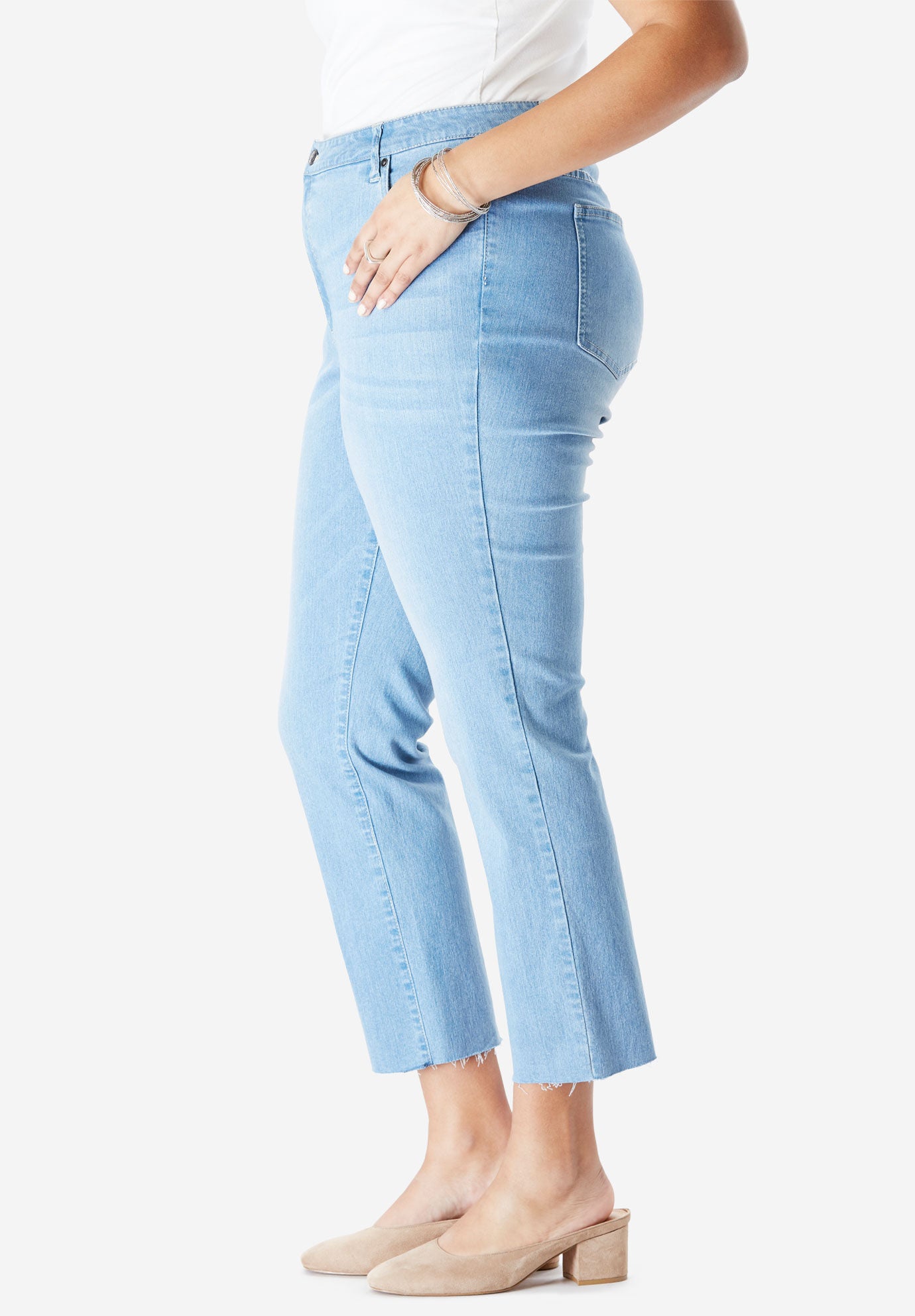 Crop Straight-Leg Jean by Denim 24/7&reg;, , alternate image number 2