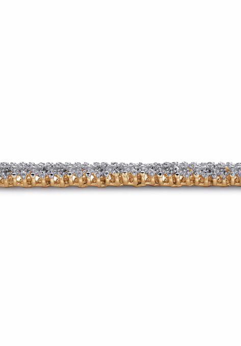 Gold-Plated Diamond Snake Bracelet, , alternate image number null