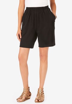 Black Plus Size Shorts