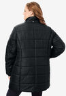Classic-Length Puffer Jacket with Hood, , alternate image number null