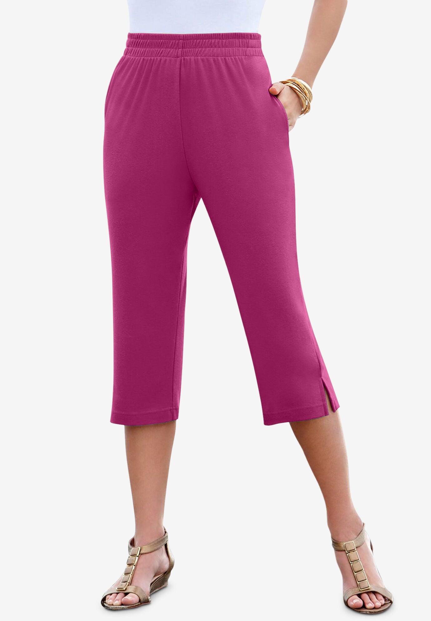 Soft knit capris clearance