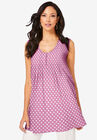 Pleated Tank, MAUVE ORCHID GEO, hi-res image number null