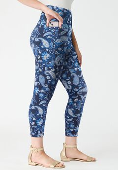 Side-Pocket Essential Capri Legging