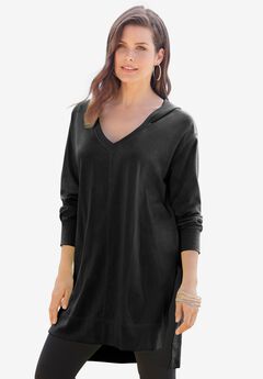 French Terry Tunic Hoodie