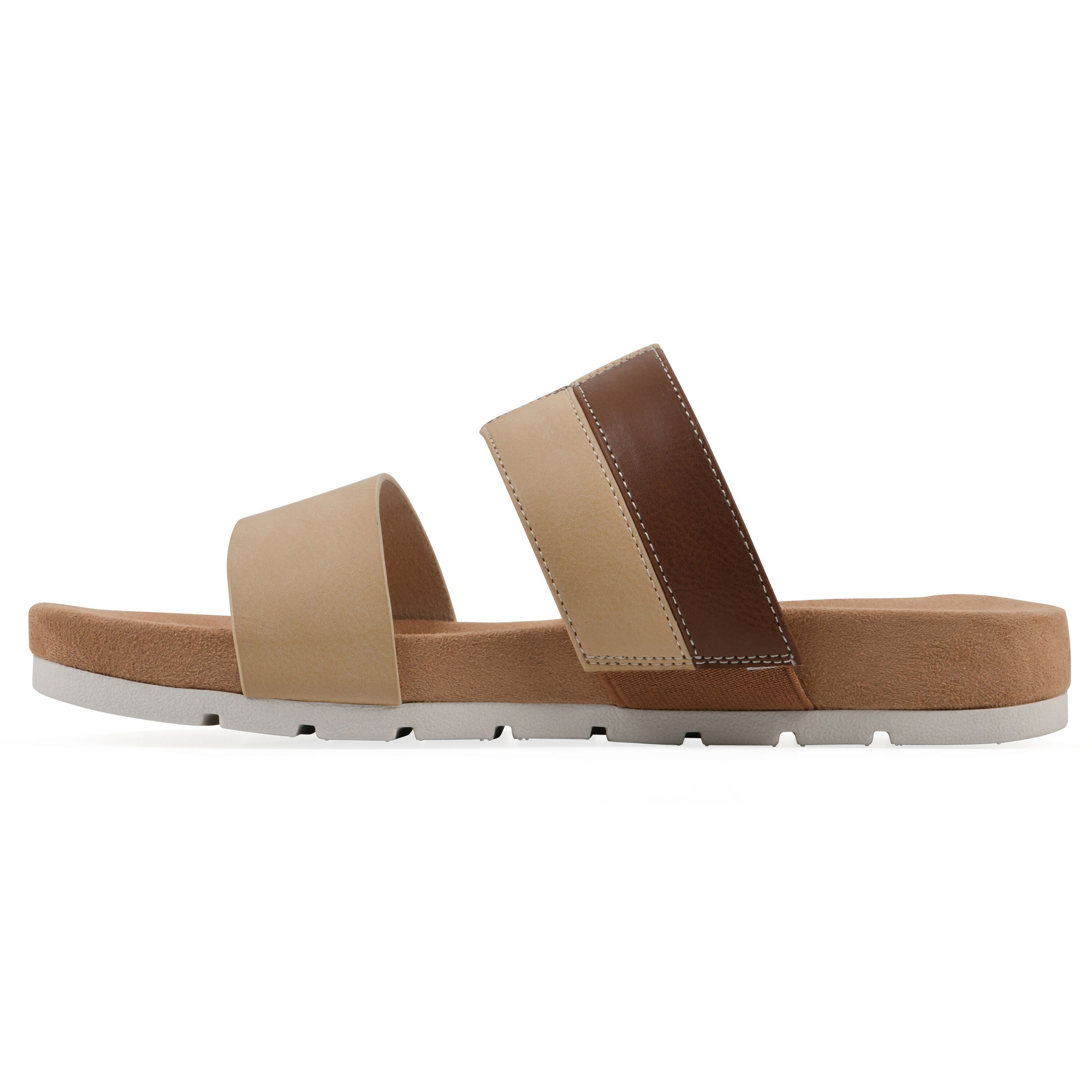 Tammy Slide Sandal, NATURAL SMOOTH, alternate image number 3