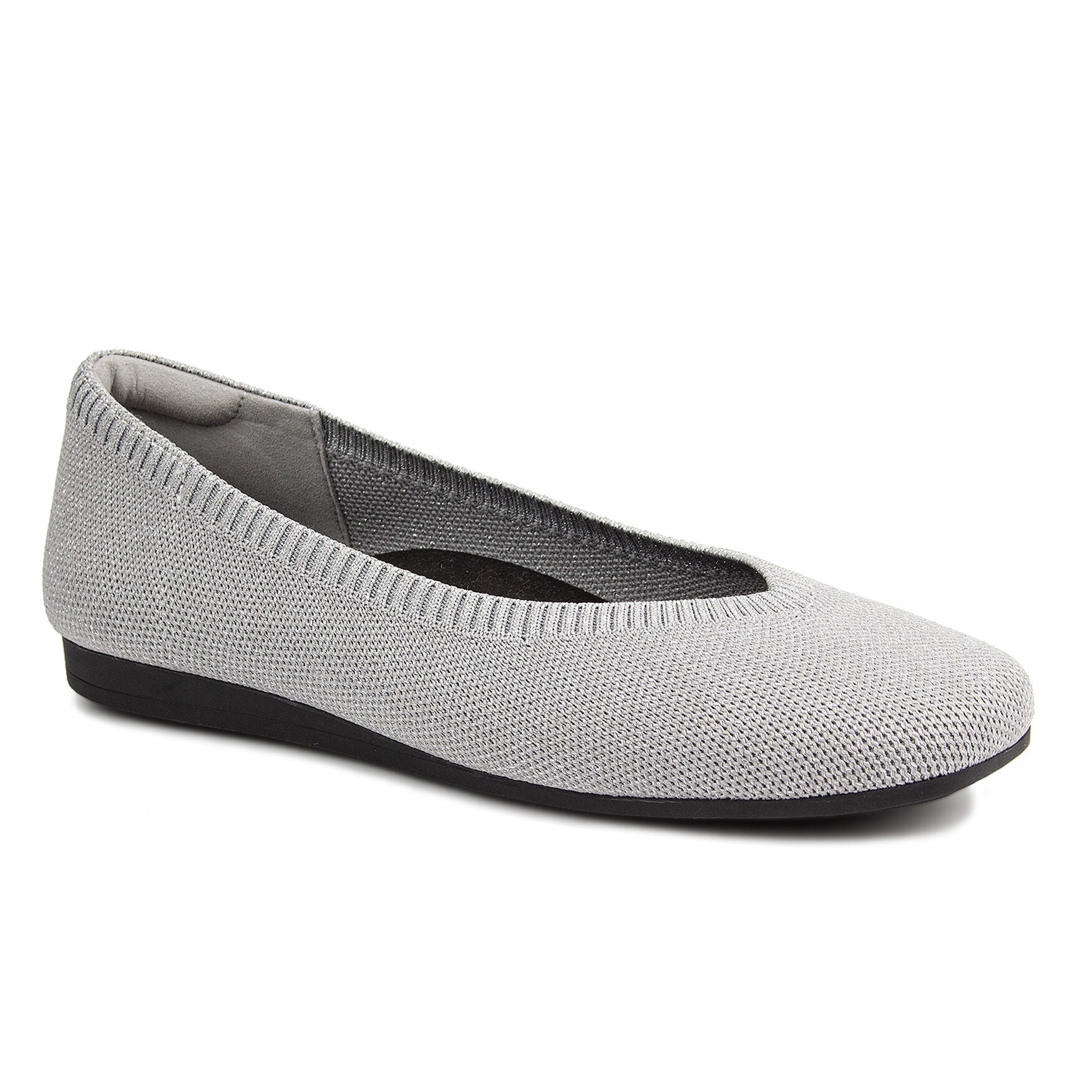 Niki Stretch Knit Flat, SILVER SPARKLE KNIT, hi-res image number 0