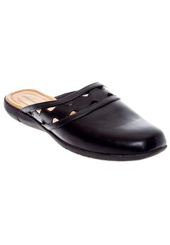 Black Slip On Mules For Women