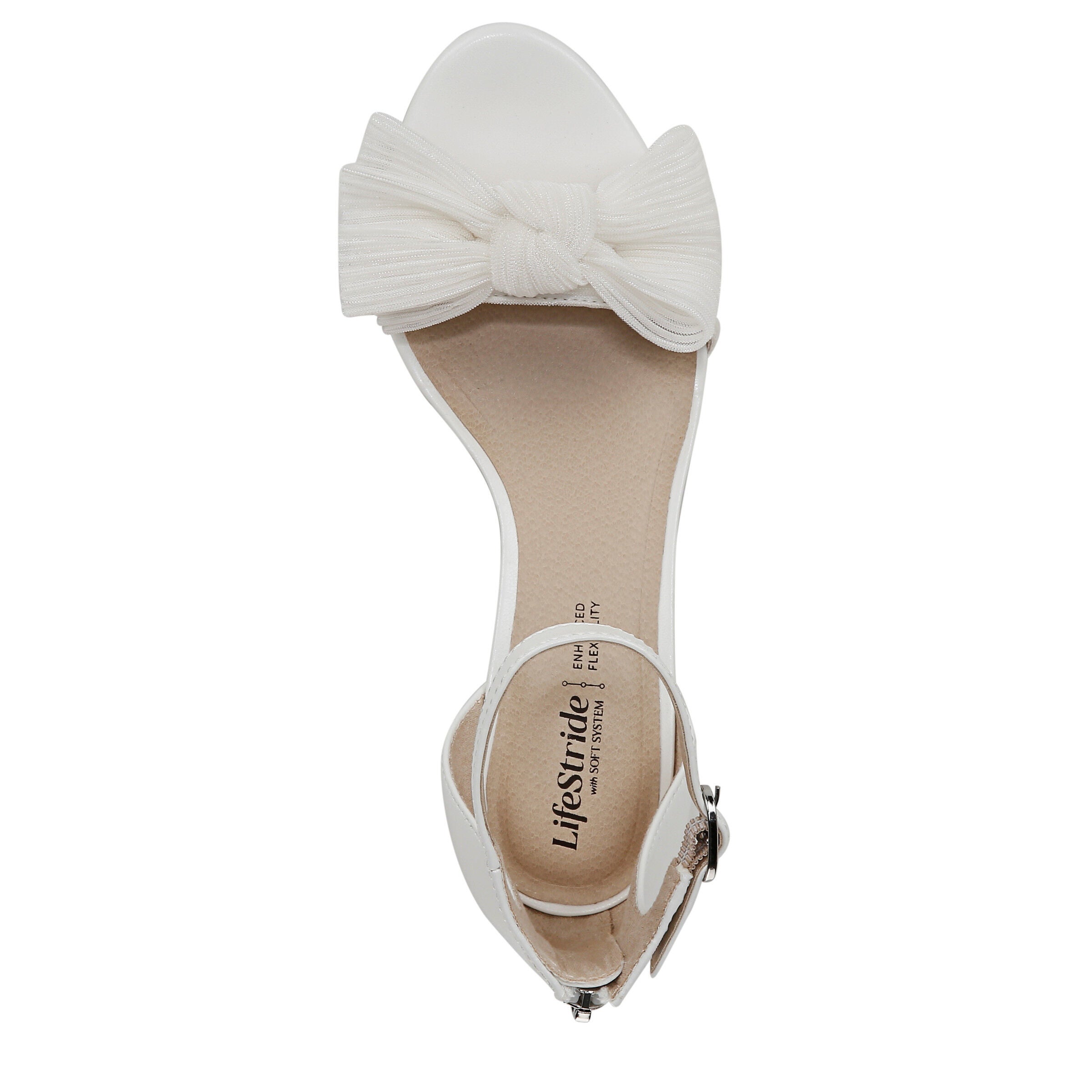 Florencebow Sandal, WHITE, alternate image number 6