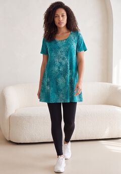 Plus Size Cotton Ultimate Scoopneck Swing Tunic