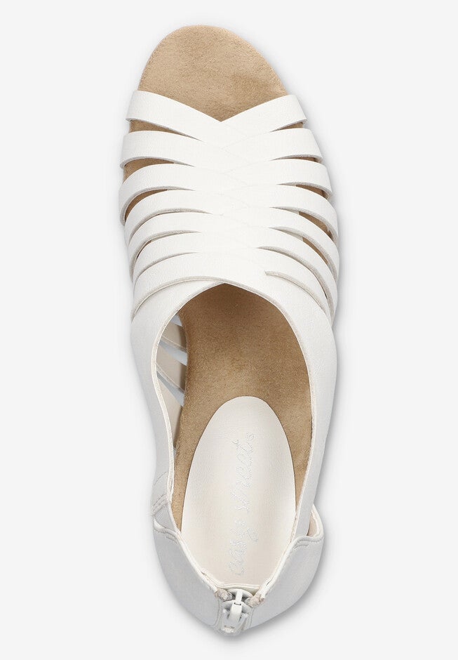 Vanni Block Heel Sandal, WHITE, alternate image number 6
