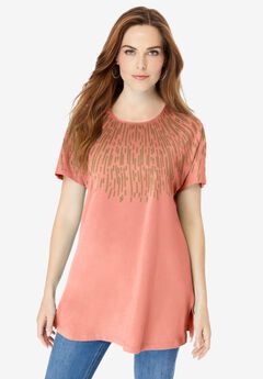 Embellished Tunic with Side Slits