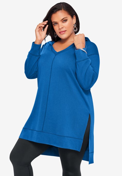 Tunic Hoodie, VIVID BLUE, hi-res image number null