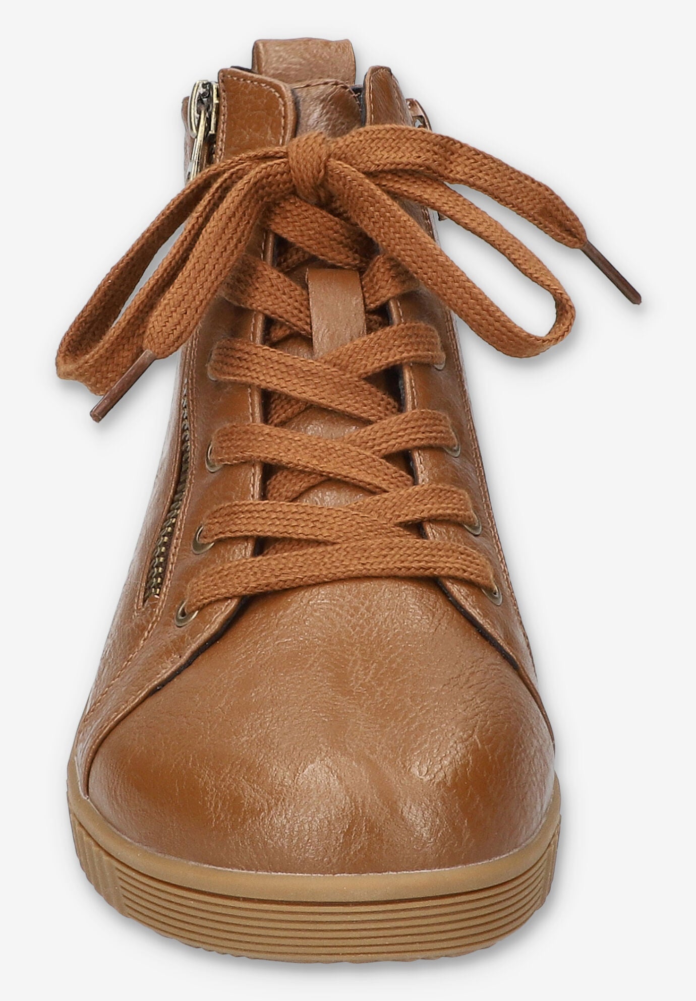 Hollyann Slip-Resistant Ankle Boot, TAN BURNISHED, alternate image number 3