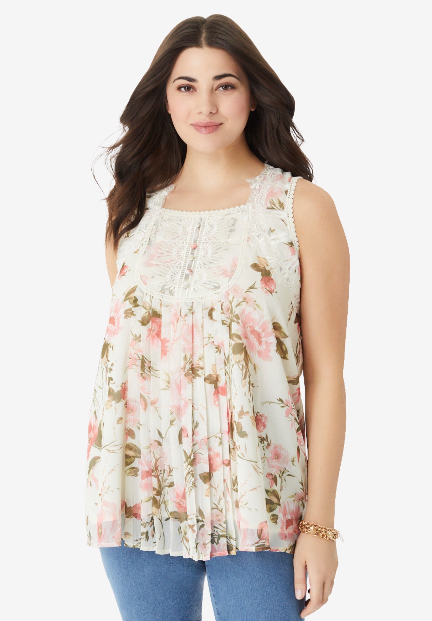 Float in Spring Yellow Butter Chiffon with Embroidered Blouse Fabric