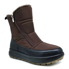 Brown Leather Booties For Women