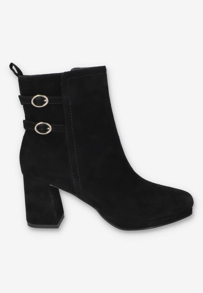 Orchard Sqaure Toe Ankle Boot, BLACK SUEDE LEATHER, alternate image number 2