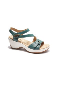Cindy Ankle Strap Wedge Sandal