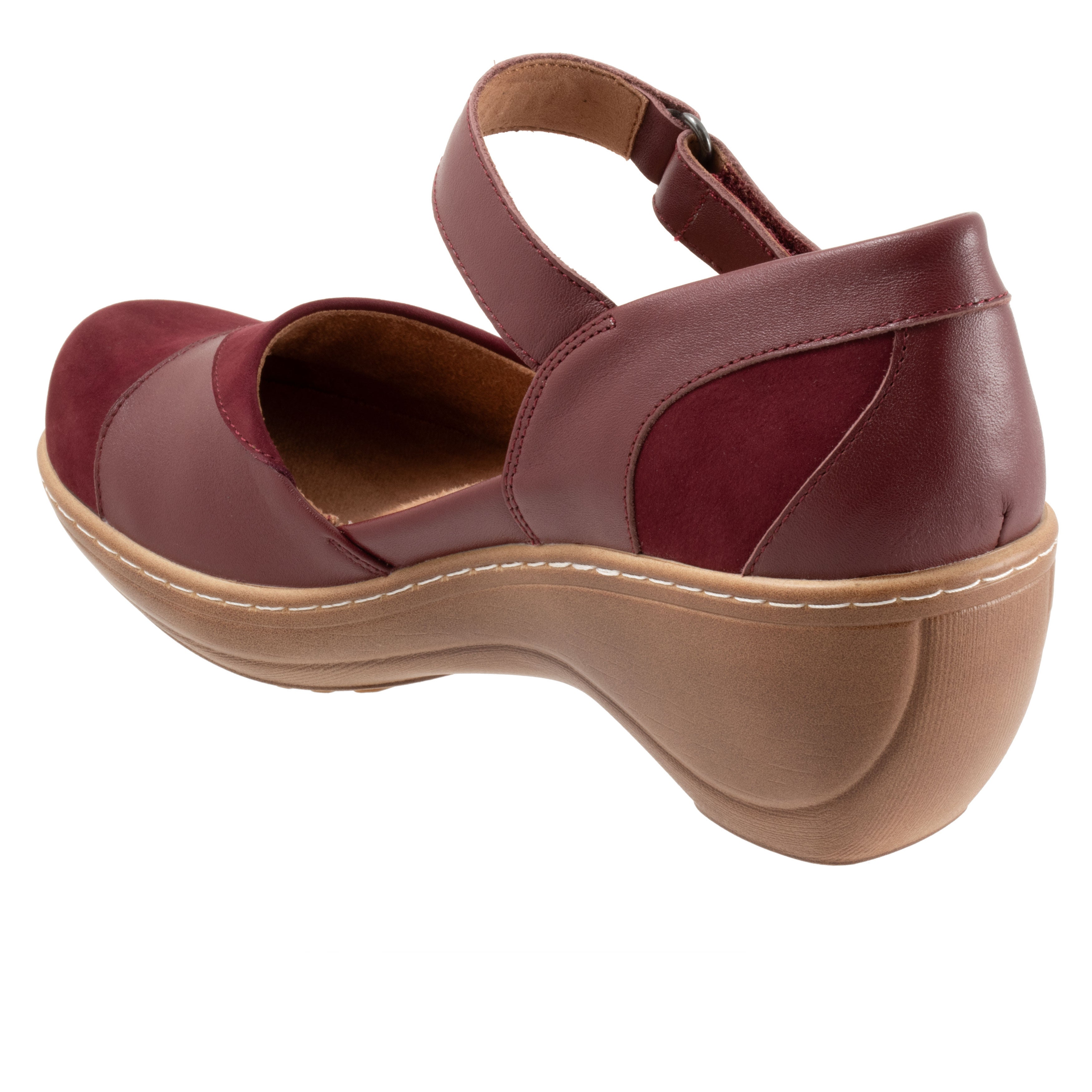 Miri Clog, DARK CHERRY NUBUCK, on-hover image number 1