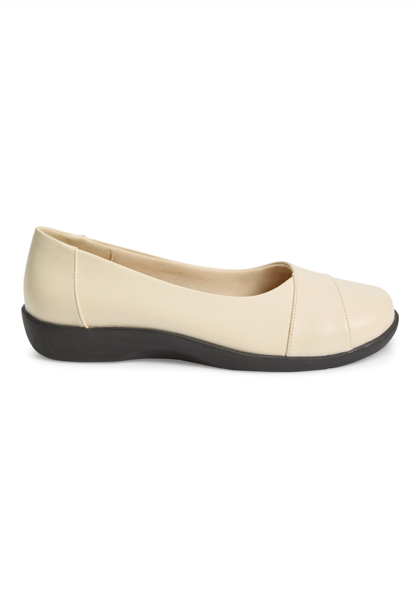 The Gab Slip On Flat, BONE, alternate image number 3