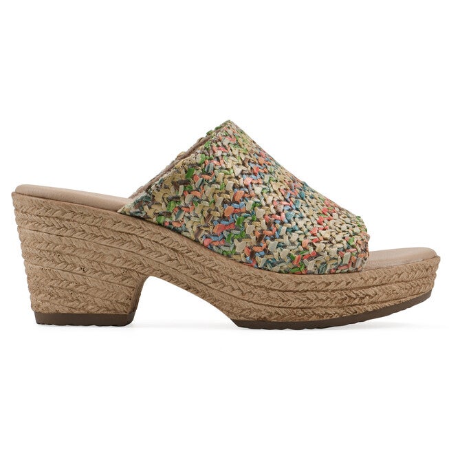 Biando Wedge Sandal, MULTI RAFFIA, alternate image number 2