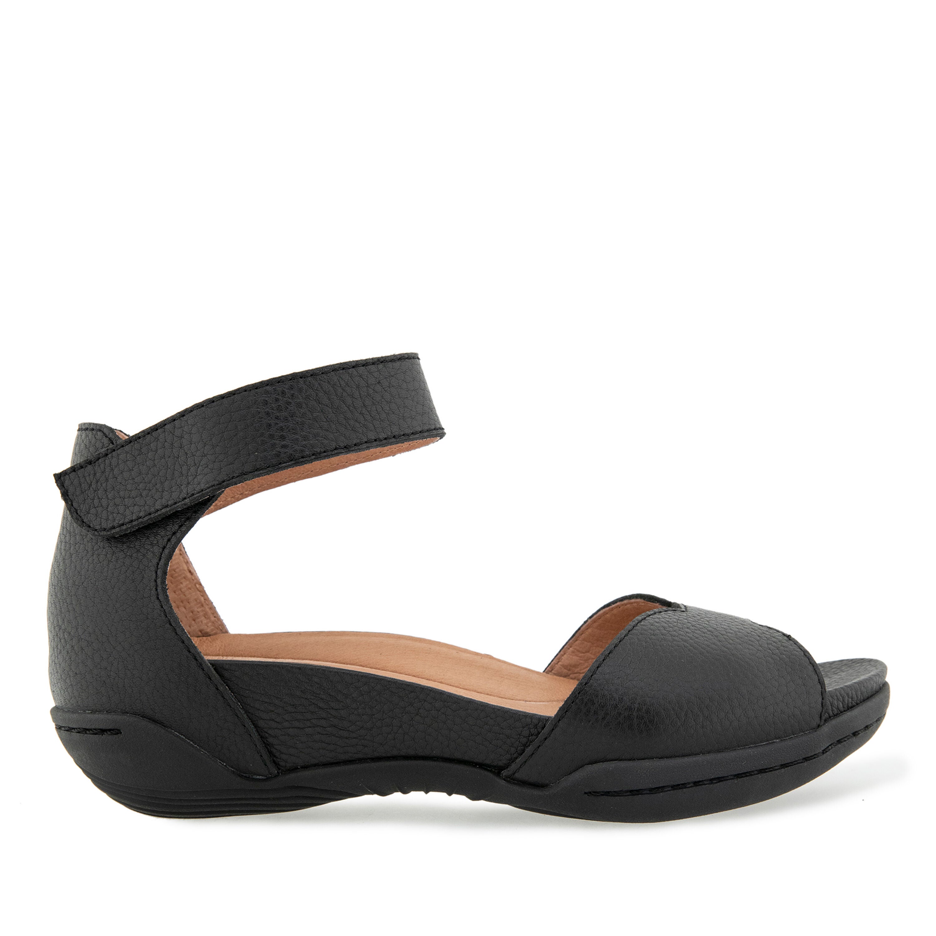 Missy Casual Flat Sandal, BLACK, alternate image number 2