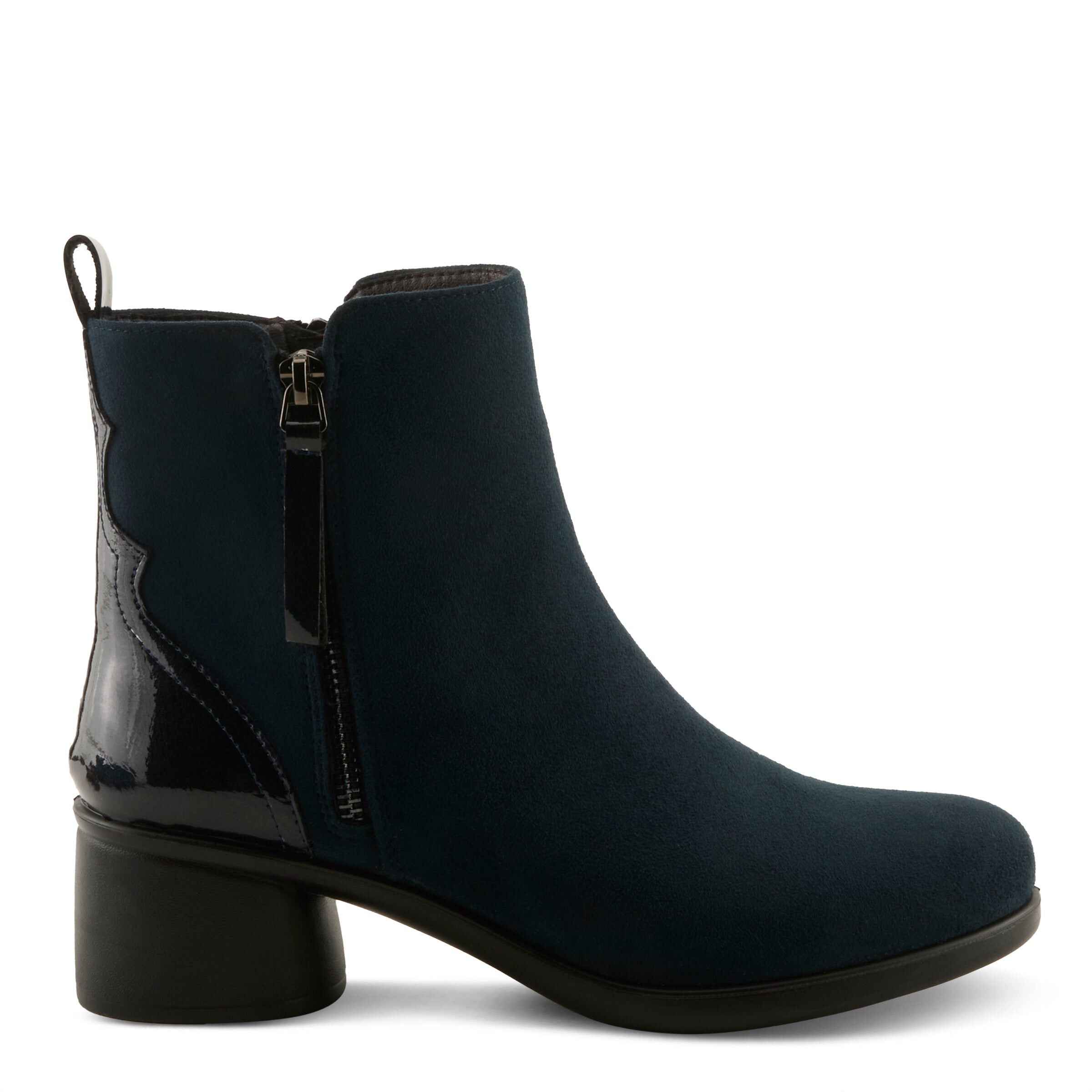 Carawey Booties, NAVY, alternate image number 4