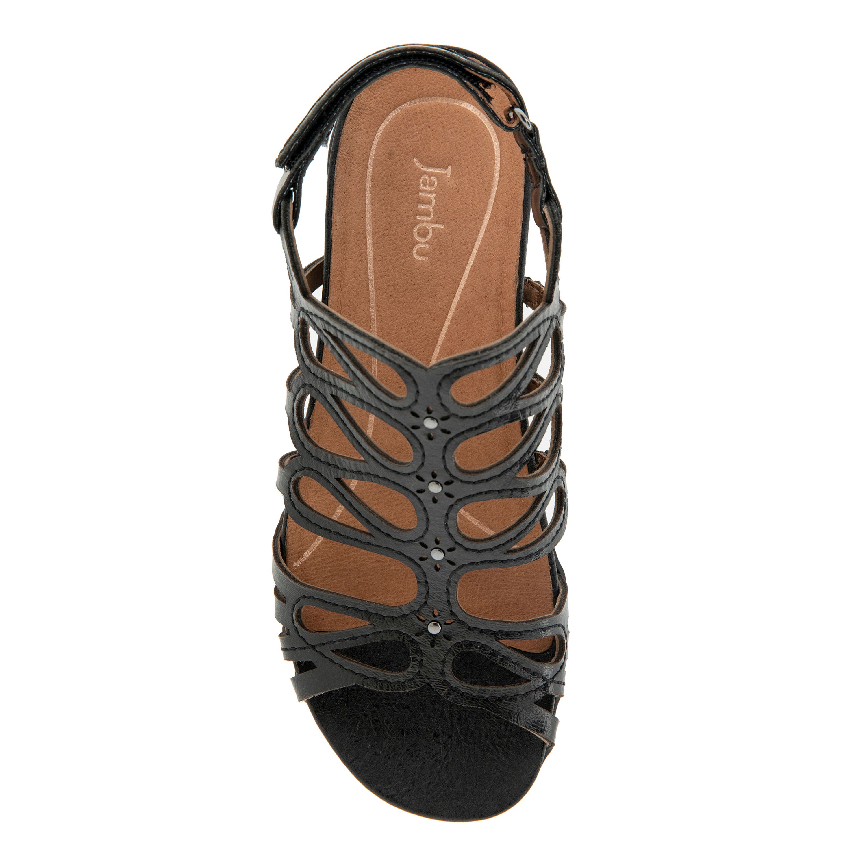 Miriam Casual Flat Sandal, OIL BLACK, alternate image number 4