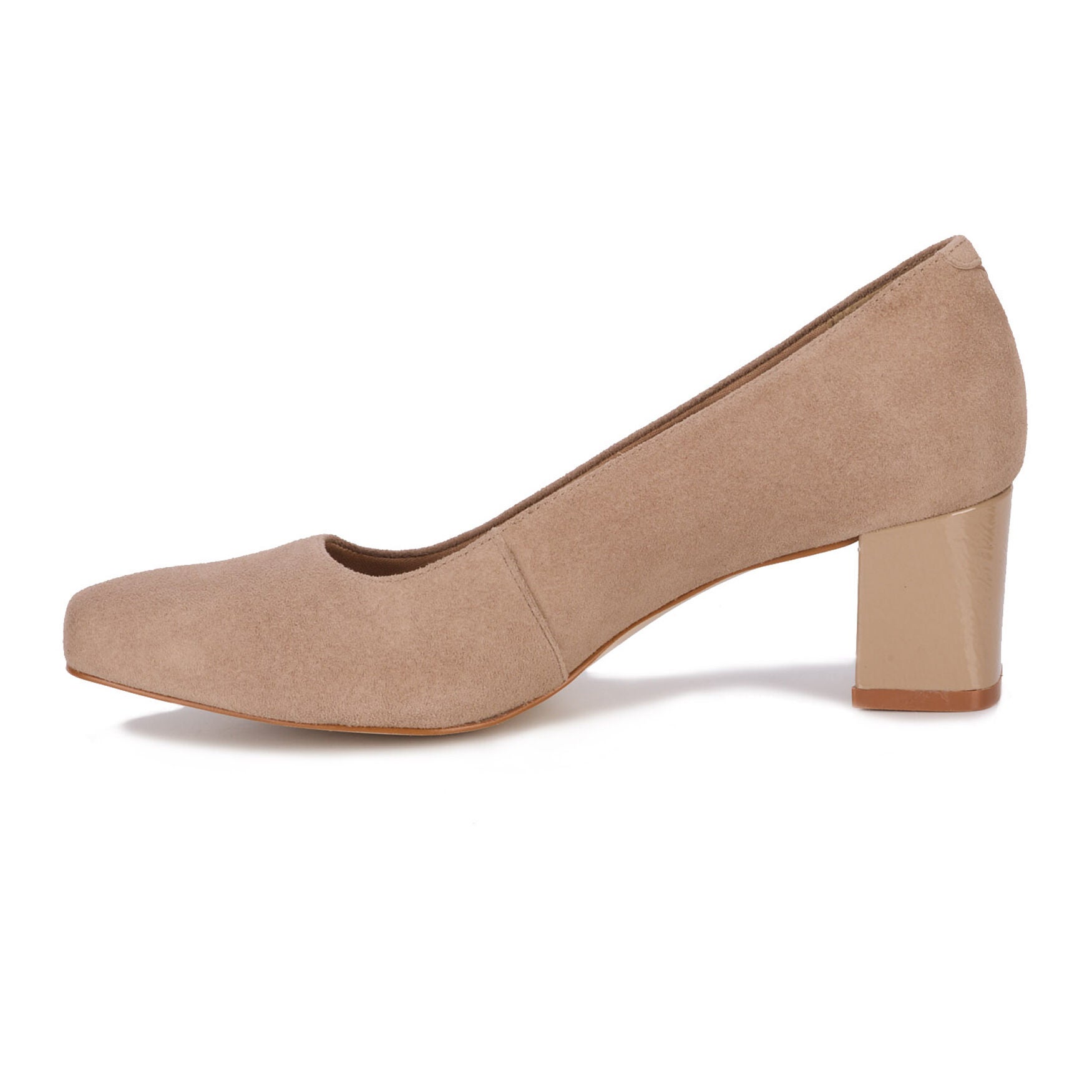 Meredith Square Toe Suede Pump, TAUPE KID SUEDE, alternate image number 3