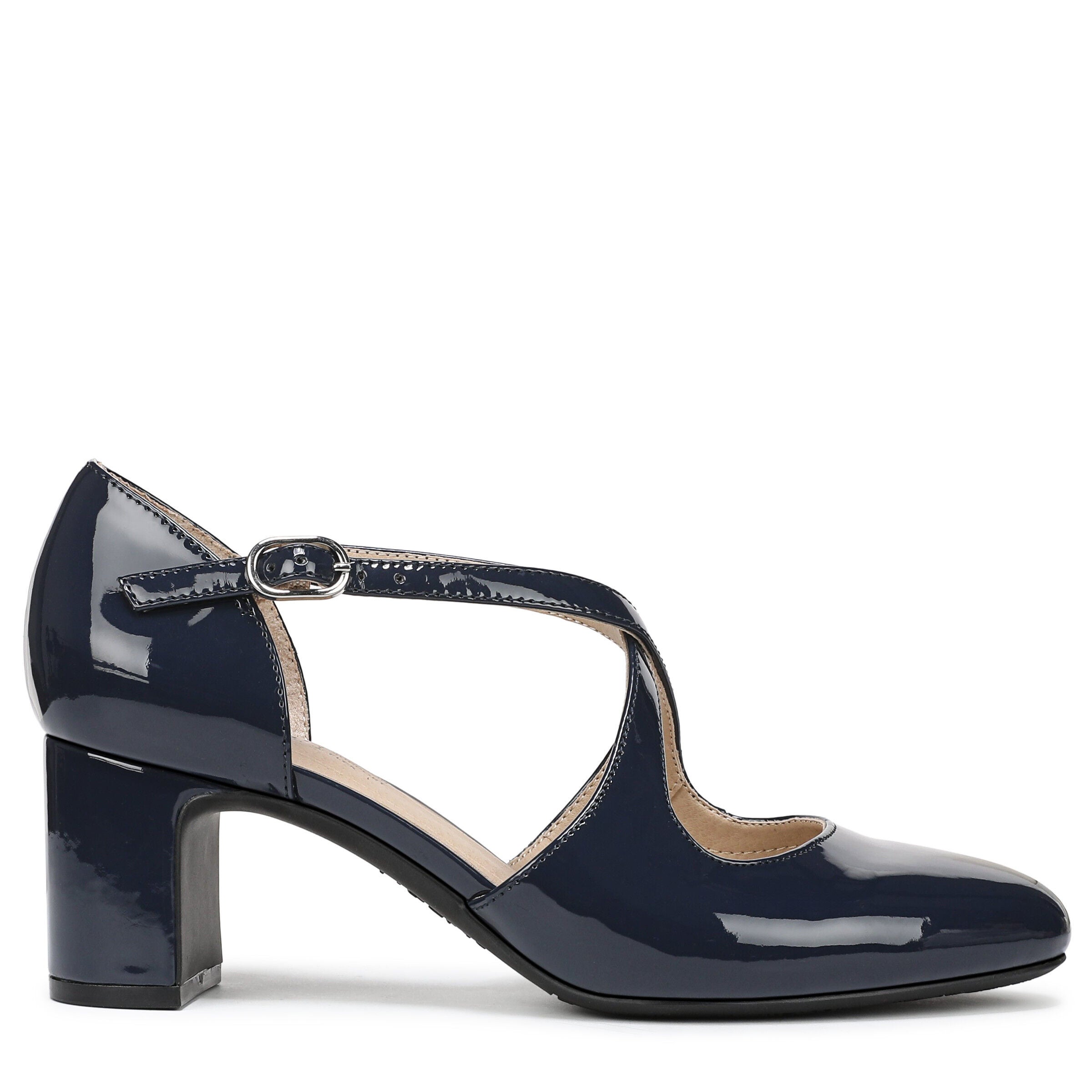 Tracy Strappy Pump, LUX NAVY, alternate image number 3